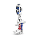 Sterling Silver Blue Charm Whale