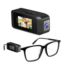 1080P Wearable Glasses Camera Pocket Body Cam With LCD