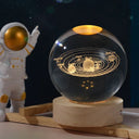 3D Crystal Ball Light Solar System Night Light