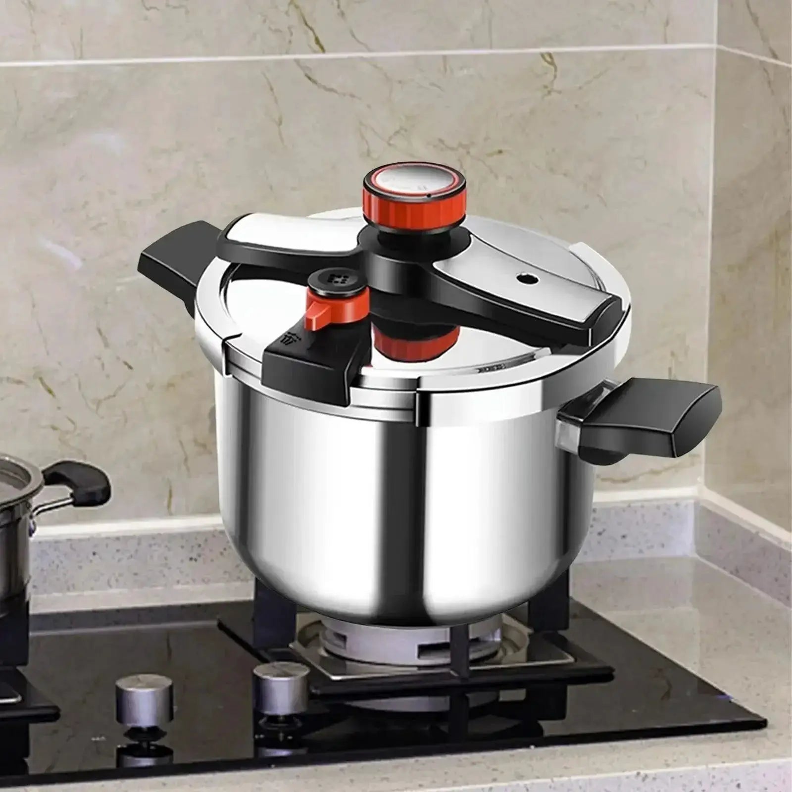 Pressure Cooker With Secure Lock Fast Heating For Meals