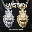 Iced Out Lion Head Crown