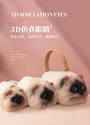 JIAERDI Lolita Plush Cute Cat Bag Women Harajuku Fur Bag