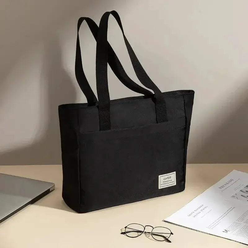 Canvas Laptop Tote Bag Stylish And Shockproof Carry All