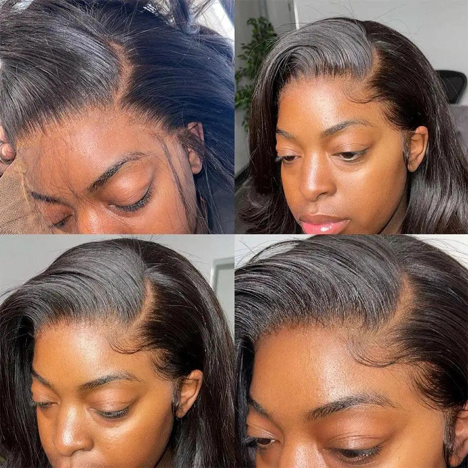 Premium 13x6 HD Lace Frontal Wig Virgin Human Hair Straight