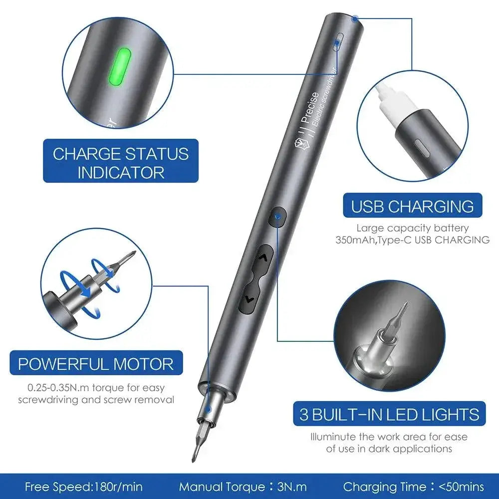 Multi Bit Electric Screwdriver Set For Mobile Phone Repair