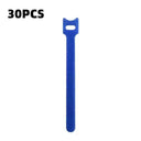 10/30/50pcs Multi-Purpose Fastener Cable Straps Tape Cable Ties Reusable Hook Loop Strips Wire Ties Cables Organizer Cord Wraps