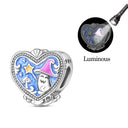 Sterling Silver Charm Beads Glowing
