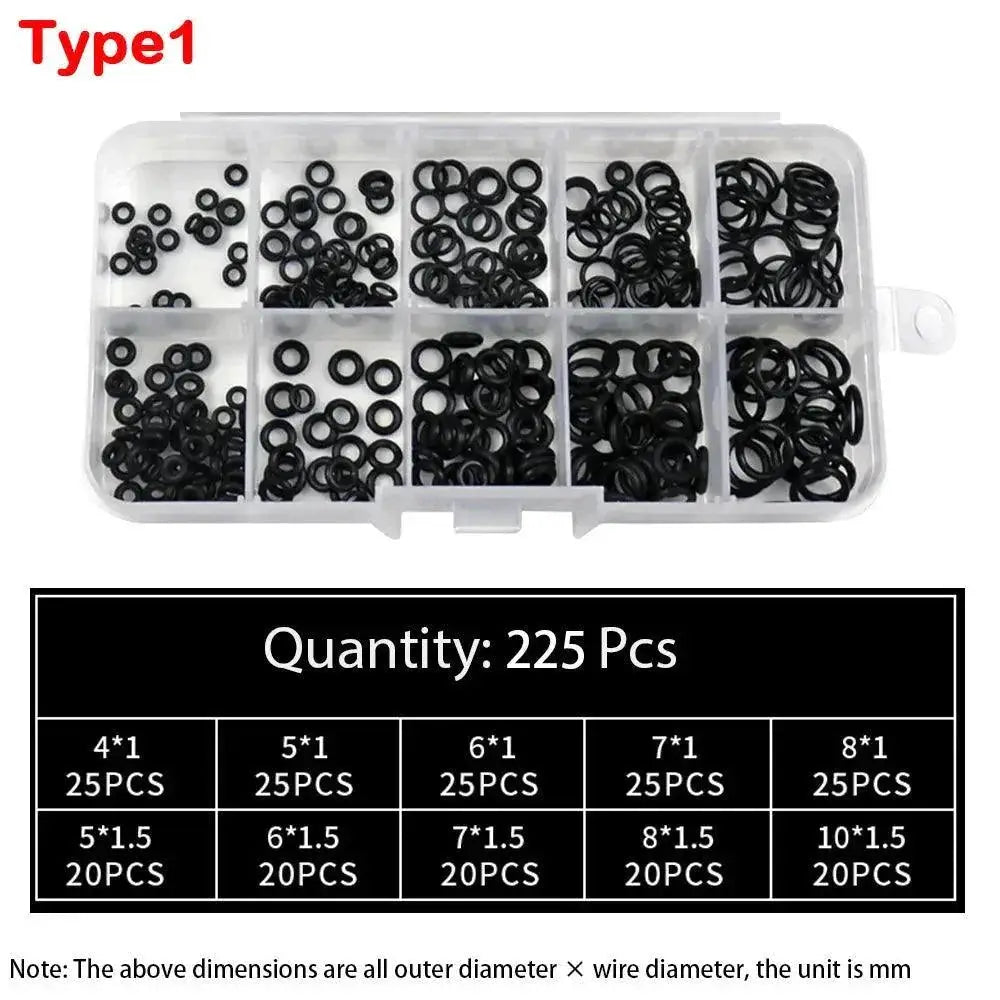 225 Nitrile O Ring Kit For Automotive Industrial Sealing