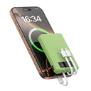 Slim Power Bank - 3 Built In Cables And Display
