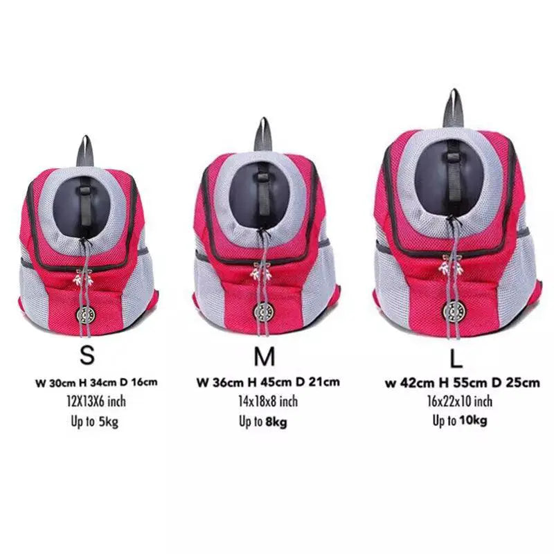 PawEase Double Shoulder Pet Carrier Backpack Durable Nylon