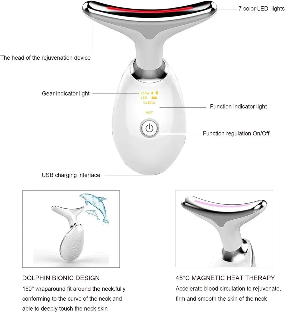Neck And Face Lifter EMS Lifting Massager Skin Tightening - OurLum.com
