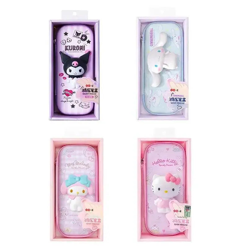 Sanrio Character Pencil Case Set Adorable Organizer Kit