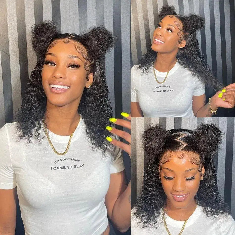 Chic Brazilian Kinky Curly Bob Wig With Glam Closure Hair