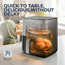 Stainless steel air fryer. 5L Air Fryer Elite