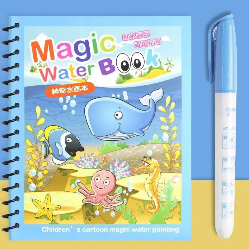 Magical Water Drawing Book Reusable Coloring Toy For Kids