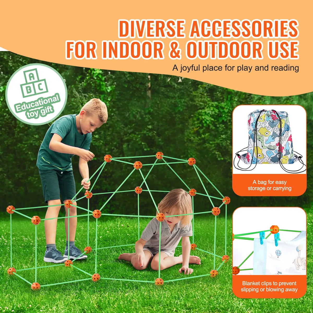 Kids Fort Building Kit STEM Pcs — product image 6
