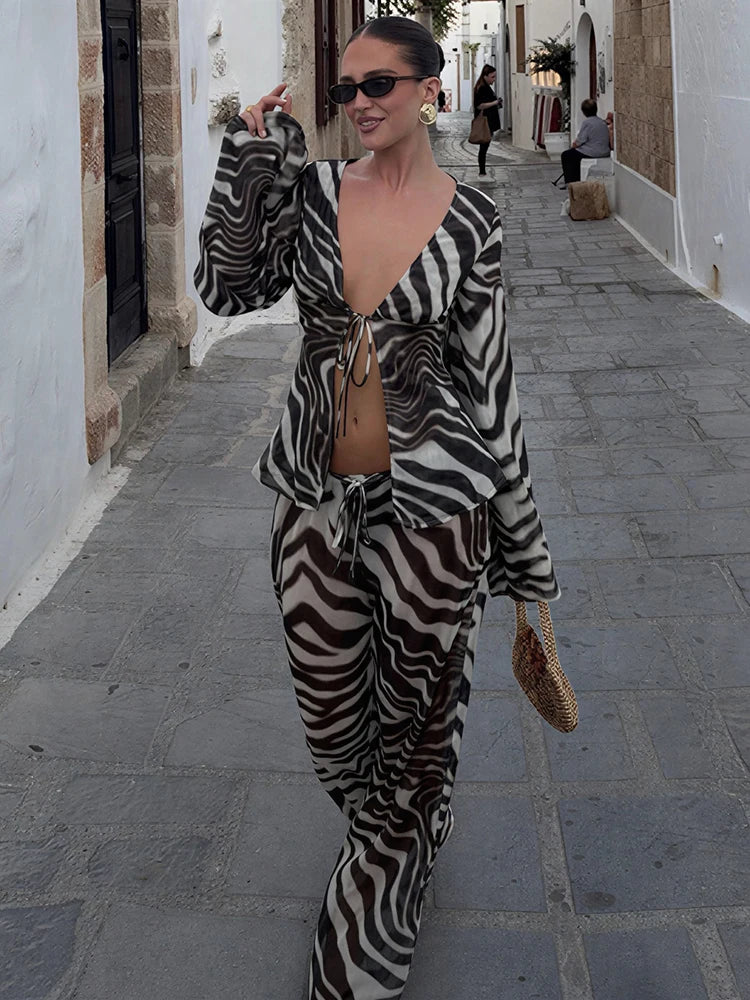 NIBBER Striped Outfit Set