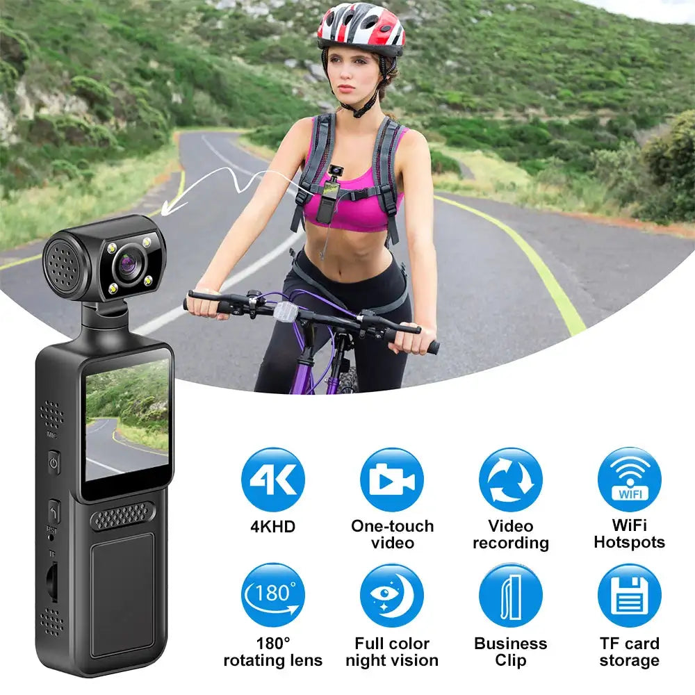 Ultra HD 4K Mini Camera WiFi Portable Small Digital Video Recorder Police BodyCam Infrared Night Vision Miniature Camcorder L10