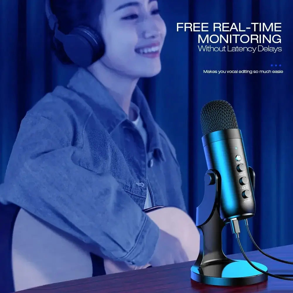 ZealSound MU900 USB Microphone For PC Mac Gaming Streaming