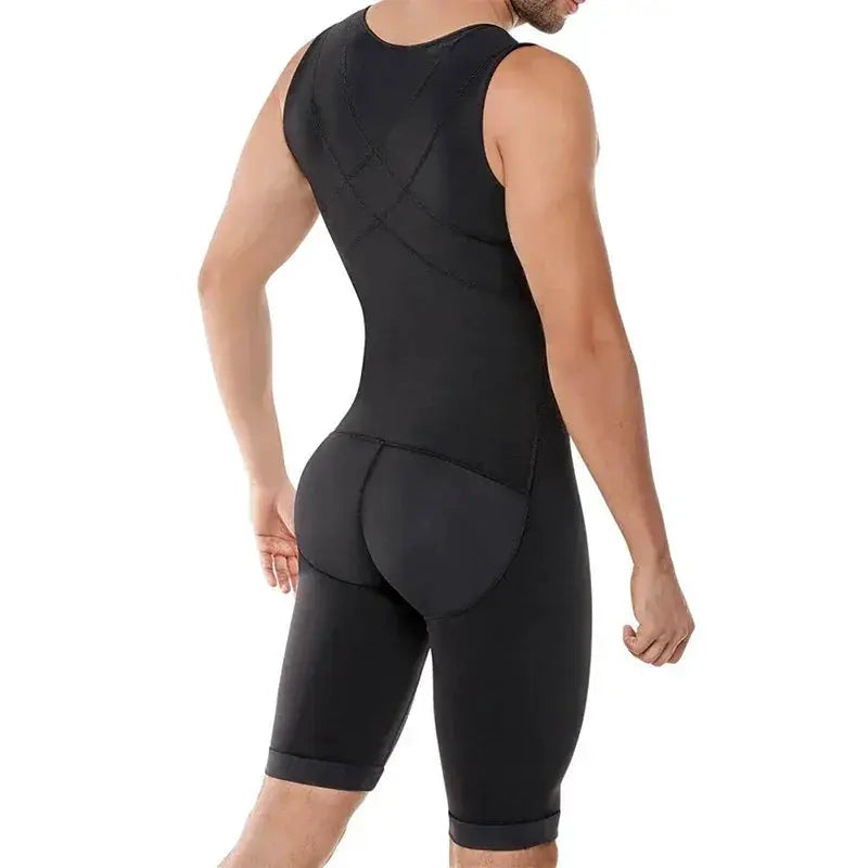 Mens 6XL Tummy Control Shaper Vest Slimming Bodysuit For Men