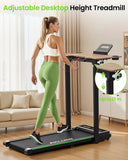 Akluer 3-In-1 Under Desk Treadmill With Adjustable Desk 2.5HP