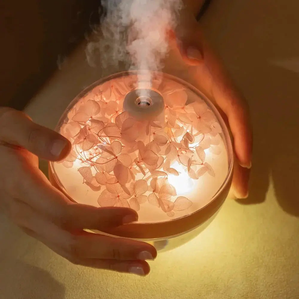 Rechargeable Ultrasonic Humidifier With LED Light - OurLum.com