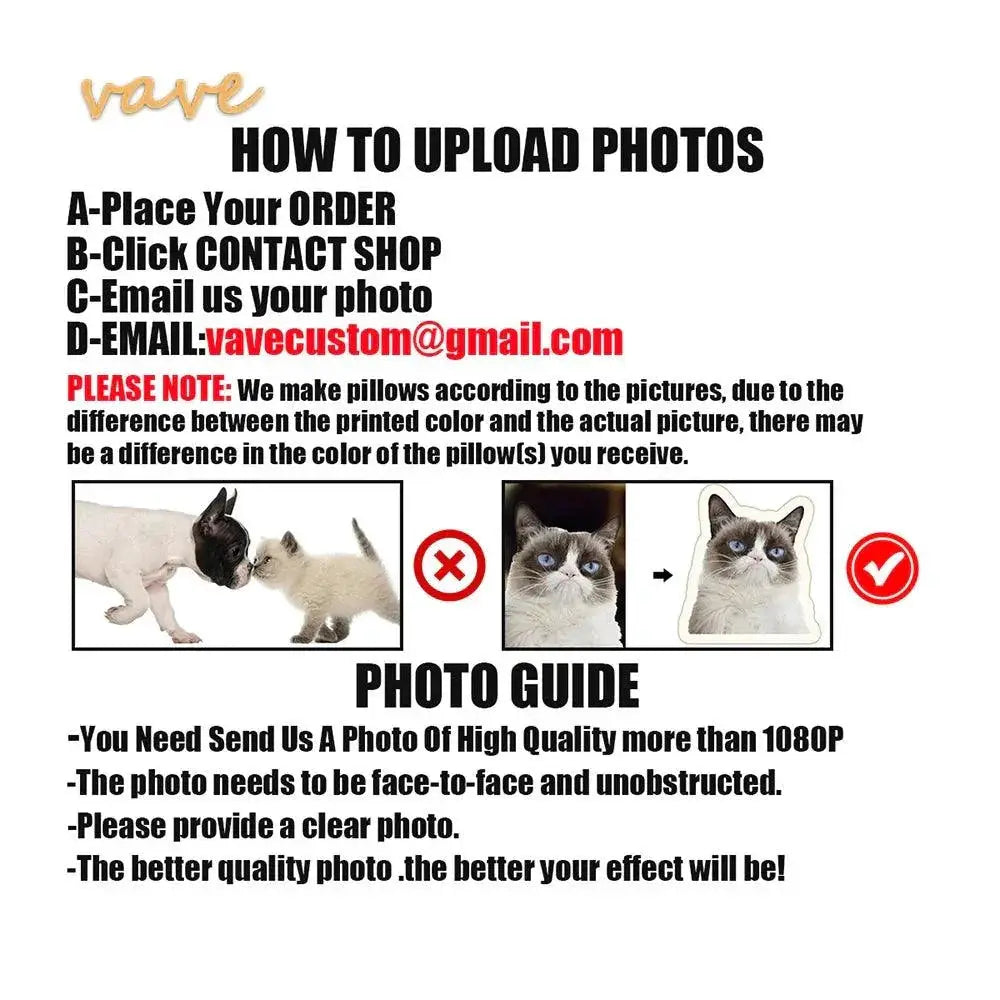 Custom Photo Pillow Pet Cushion Gift Stuffed Animal Toy