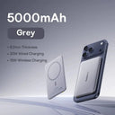 Magnetic 5000mAh Power Bank 20W PD Wireless Card Sized Ultra Slim For iPhone 17