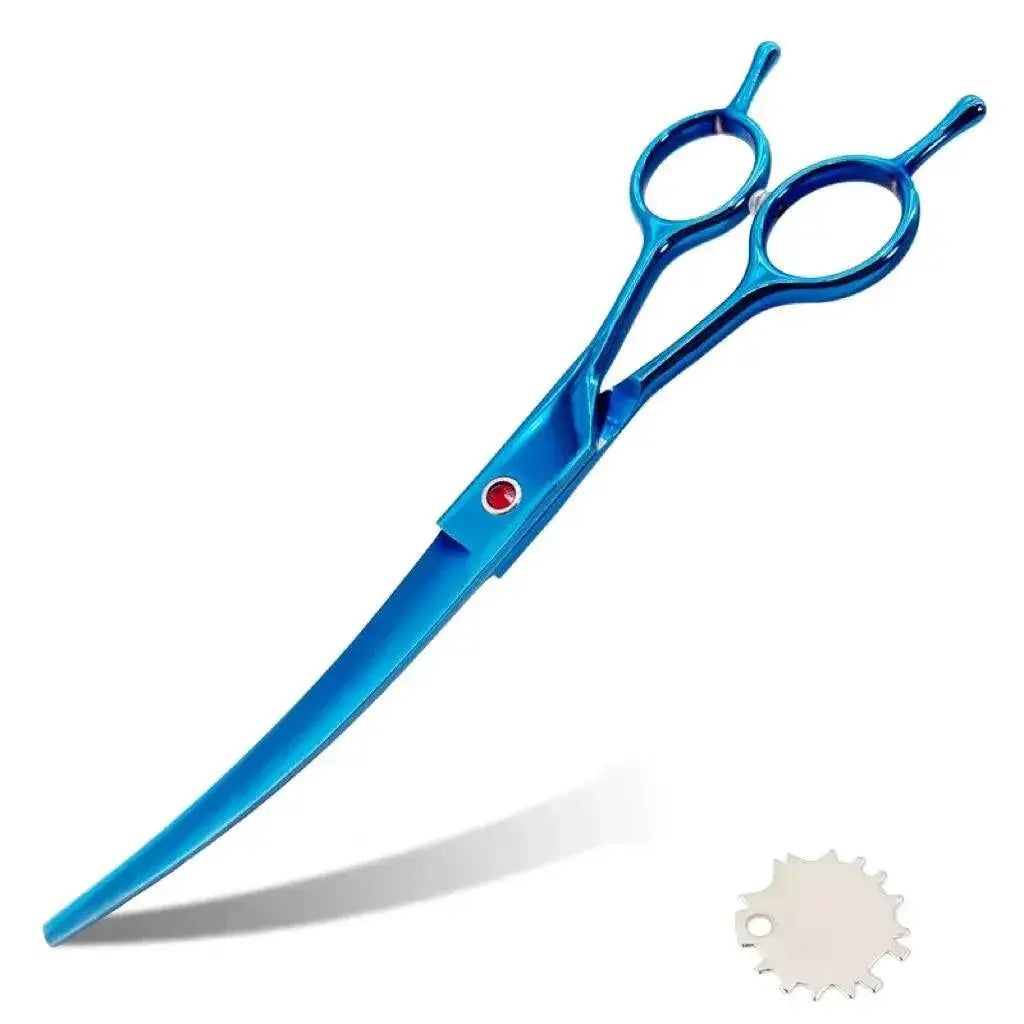 Curved Dog Grooming Scissors 7 Inch Japan 440C Professional