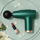 Fascia Gun: Black 4-Head Mini Multi-Stage Massage Equipment