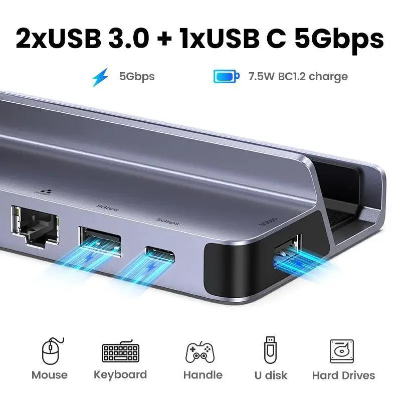 USB C HDMI Dock Premium Connectivity Hub for Gaming and Work