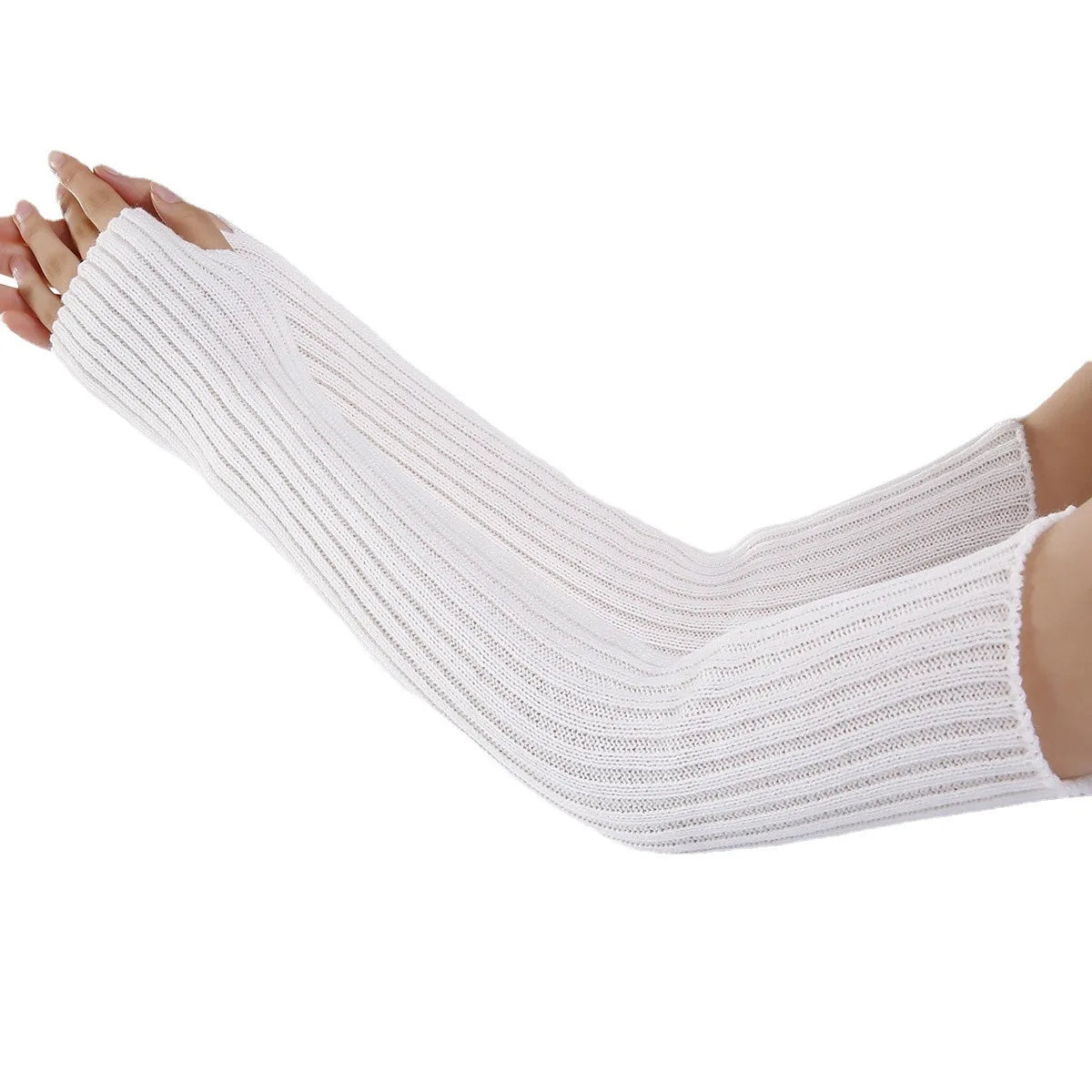 Y2K Cutout Winter Knit Gloves