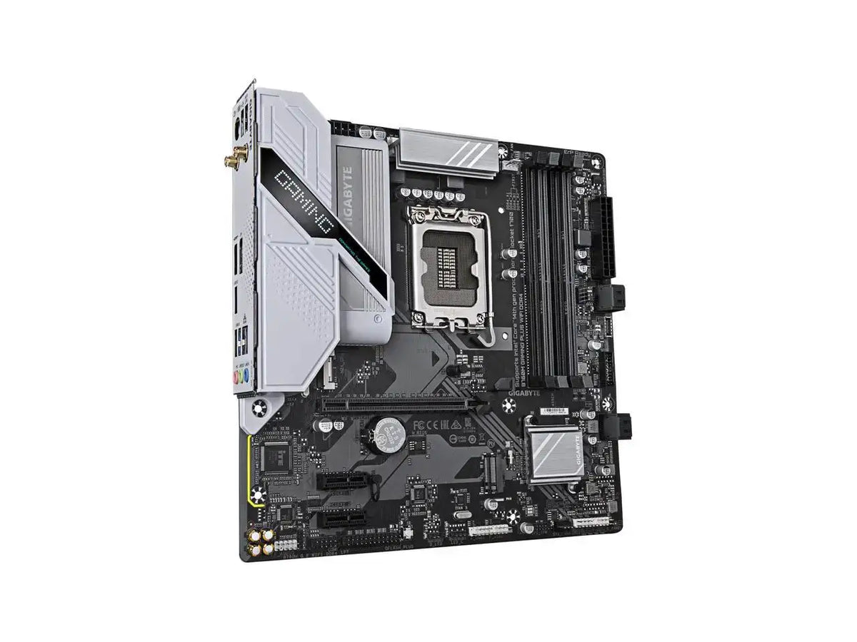 GIGABYTE B760M GAMING PLUS WIFI DDR4 LGA 1700 Intel B760 M-ATX Motherboard with DDR4, 2* M.2, PCIe 4.0, Front USB 3.2 Gen 1 Type-C, WiFi 6 GbE LAN, Q-Flash Plus, PCIe EZ-Latch