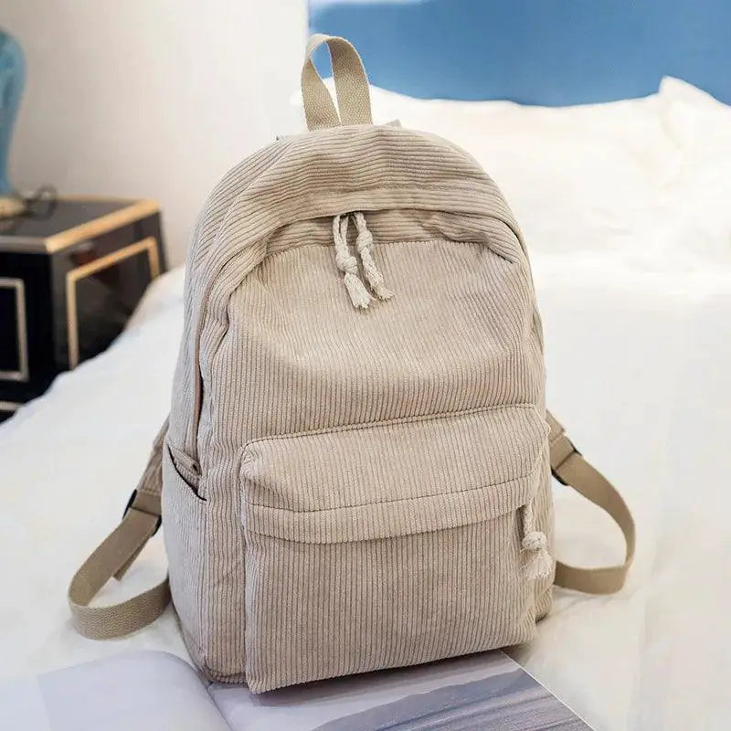 Personalised Corduroy Backpack for Work — aqua