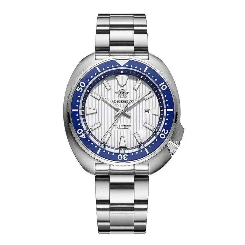 ADDIESDIVE Hot Men's Business Quartz Watch 200m Waterproof Ceramic Bezel BGW9 Super Luminous Luxury Men's Stainless Steel Watch