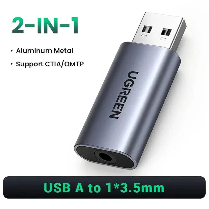 UGREEN USB Audio Interface Sound Card Elevate Gaming