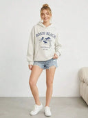 Long Sleeve Graphic Hooded Sweatshirt