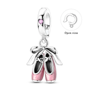 Pink Dance Shoes Charm Bead