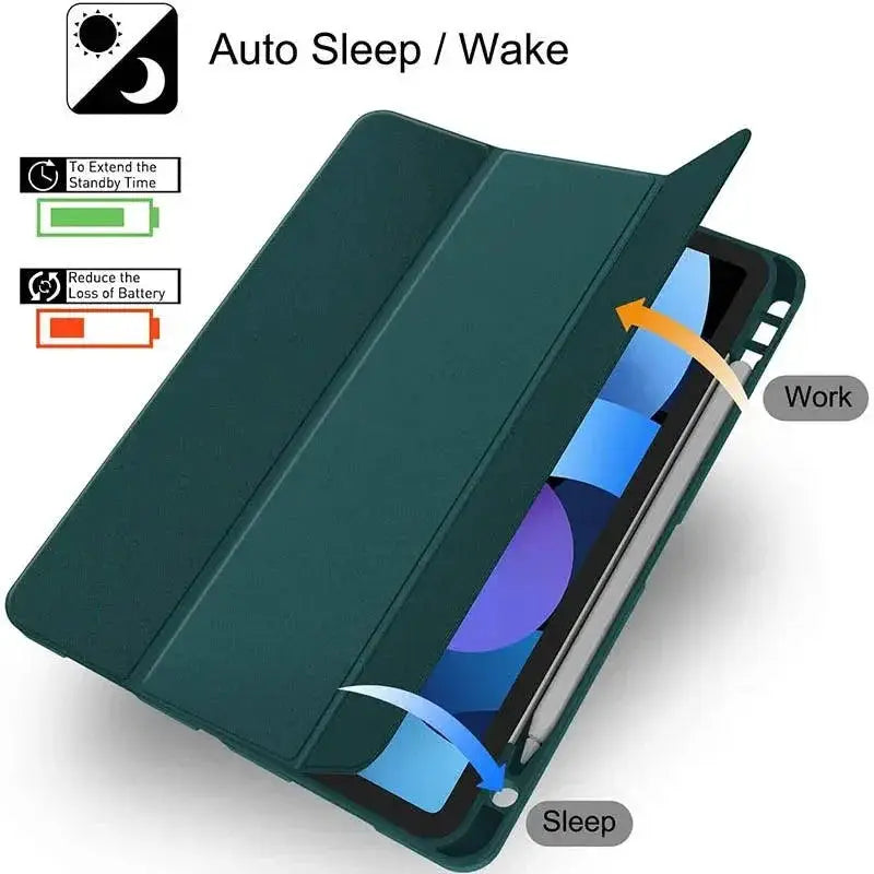 Waterproof Silicone Case With Pencil Holder For iPad Air