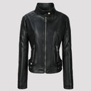 Slim Stand Collar Wrinkle Jacket