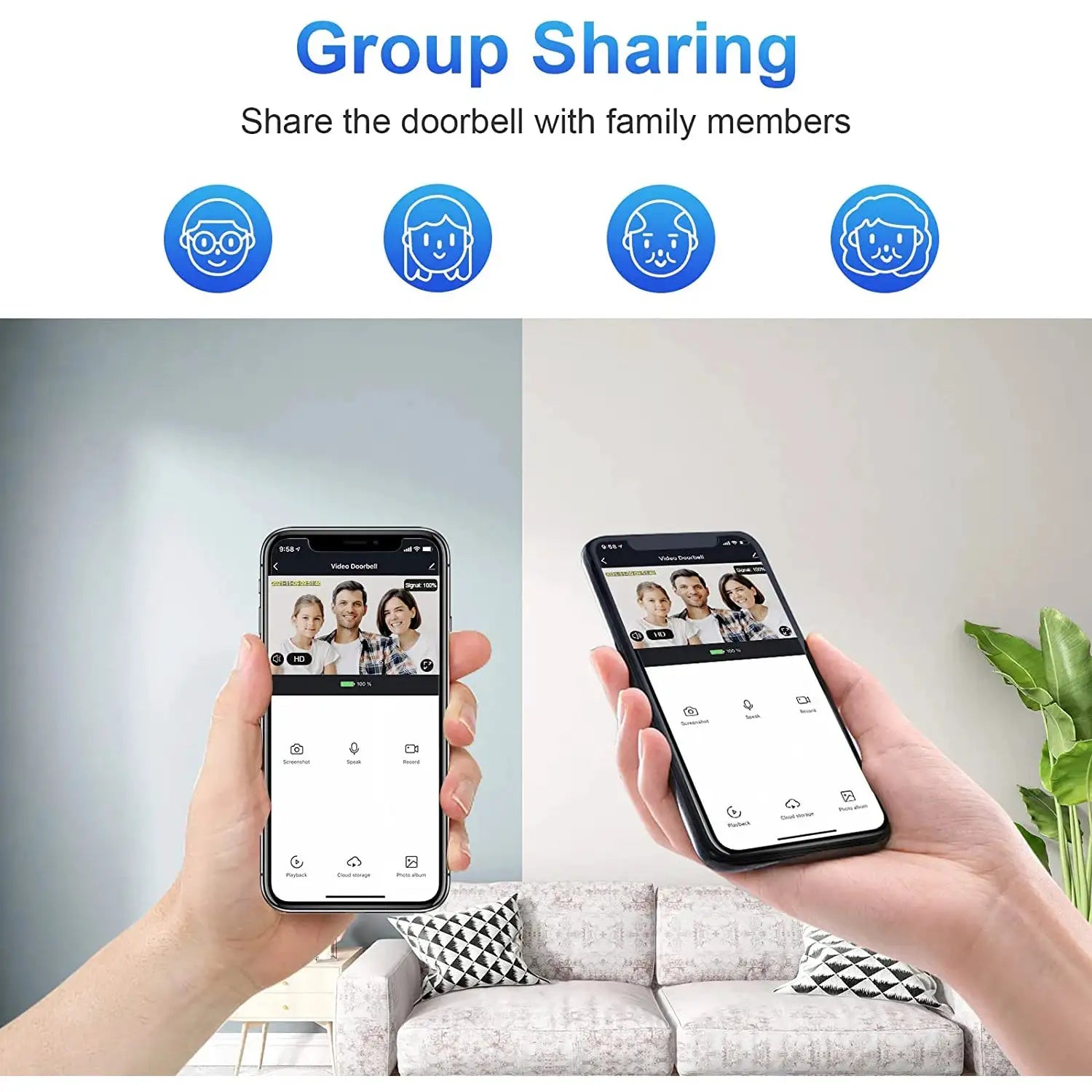 5G 2.4G WiFi Video Doorbell 1080P Wireless Camera Door Bell Tuya Smart Home Security Motion Detect Night Vision Ringing Bell