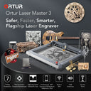 Ortur Laser Master 3 With Rotary Roller 20000Mm Engraver