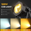 UKing 100W COB LED Par Light DMX Stage Light