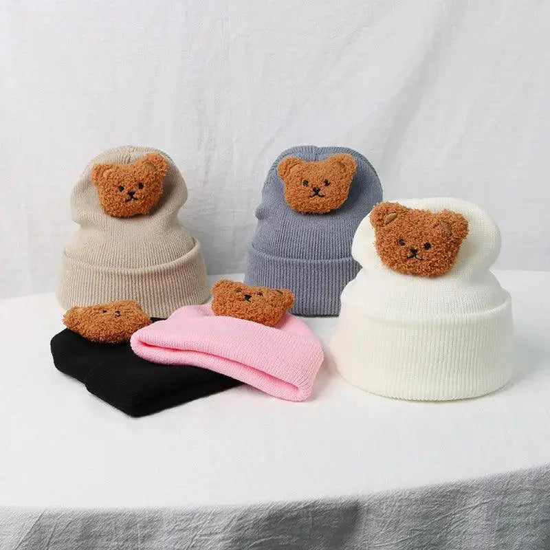 Korean Cartoon Bear Baby Hat Cute Winter Warm Toddler Cap