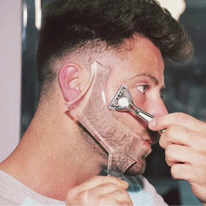 Beard Shaping Template Comb for Men Trim Edge Styling 1Pc