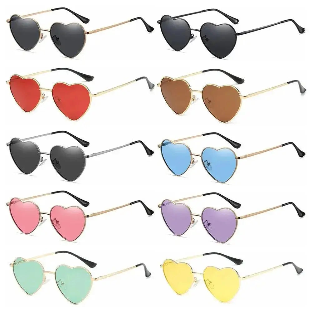 Vintage 90s Heart Shaped Sunglasses With UV400 Protection