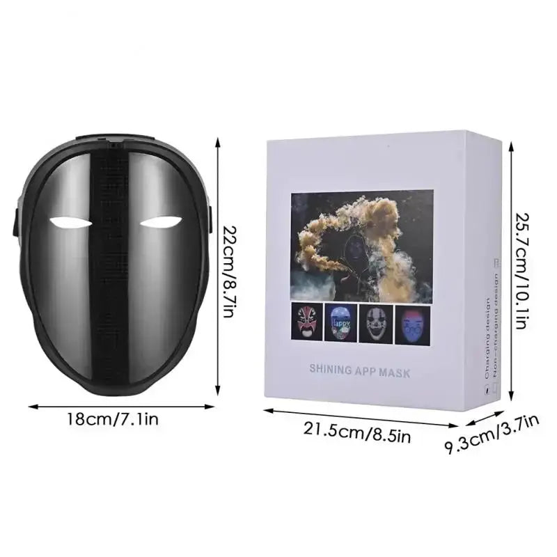 Bluetooth App Controlled LED Light Up Carnival Mask