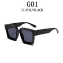 Unisex Luxury Retro Square Sunglasses with UV400 Protection