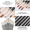 Nylon Paint Brush Set for Acrylic Art