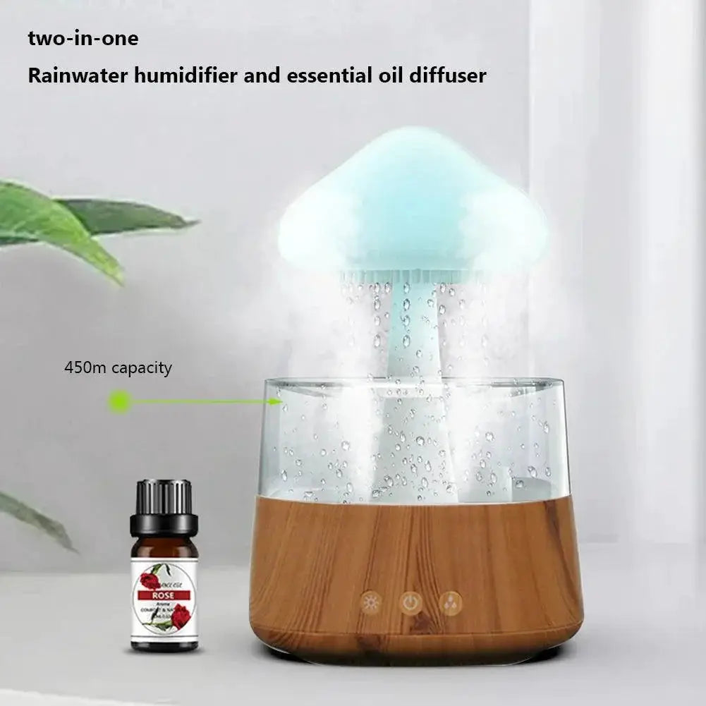 Mushroom Rain Cloud Humidifier for Serenity and Comfort